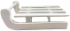 White wood sled 15"x8"x6"OH