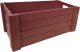 Red wooden crate 14"X8"X6"H