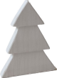 White wood 3 tier tree 10"
8"x1.5"10"H