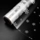 WHITE SNOWFLAKES Printed Cellophane roll  40"x100'