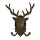 CIR985DR - Cast iron elk hook 9.2"x4"x10.5"H