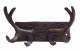 CIR987H - Cast iron hooks on log 7.5"x4.25x4.75"