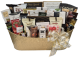 Large gold metal container 25" GIFT BASKET KIT.  All you need to make 12 Gift Baskets