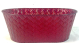  Oval metal container "Woven Red" 14"x8"x5