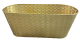 Oval metal container "Golden weave" 18"
18"x7.75"x7"H
