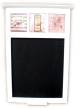 Wood & ceramic tiles chalkboard / memo pad 15.5"x20"H