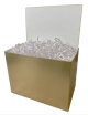 8.25" Gold basket display box with matching bench insert 8.25"x4.75"x6.25"H