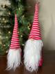 <p>Set of 2 Striped hat Gnome. 12" &amp; 16"H</p>
