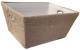 Large Rectangular Jute basket with natural liner 16"