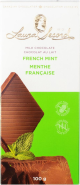 Laura Secord mint chocolate bar 100 gr., 12/cs, 3.6"x0.4"x7.6"H