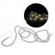 Illuminated silver garland approx 80"