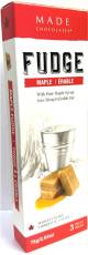 Made Fudge - Maple 75 gr., 24/cs
With Pure Maple Syrup - 3 Individually wrapped pcs, 25 gr ea