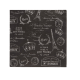 Cocktail napkins -Paris Passport - Black