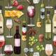 344813 - Lunch napkins - Wine & Cheese