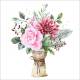 Lunch Napkins - Musical flower bunch 6.5" x 6.5"