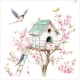 Lunch Napkins - Birdhouse 6.5"x6.5"