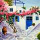 Lunch Napkins - Floral Courtyard 6.5" x 6.5"