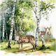 Lunch Napkins - Deer in the Forest