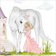 Lunch Napkins - Princess 6.5"x6.5"