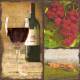Lunch napkins - Wine 6.5"x6.5"