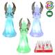 062615967895 - LED Light up colour changing angels 4"D - 3 S