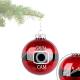 Red ornament with Santa's Cam 4"D
Santa's Watching...