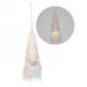 775093424995 - LED Hanging gnome ornament - WHITE - approx 3