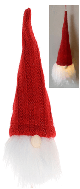 LED Hanging gnome ornament - Red approx 3"x8"H