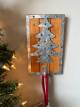 Wood and metal hook - tree design 5"x8"