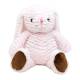 8" Ridged plush bunny - Pink
Total Height 12"