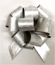 PB5FSL -5" Foil-look Pull Bows - 50 bows/case - SILVER