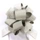 PB5GSL - 5" Glitter Pull Bows - 50 bows/case - SILVER GLITTE