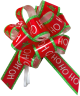 5" Pull Bows - 50 bows/case - Ho Ho