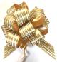 PB5SGD -  5" Pull Bows - 50 bows/case - Striped Gold
