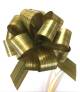 PB5SGR -  5" Pull Bows - 50 bows/case - Striped Gold/Green