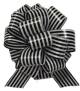 PB5ZR - 5" Pull Bows - Black & White- 50 bows/case