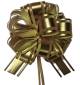 5.5" Mixed Fabrics  Pull Bows - GOLD 50/cs
14 loops, 1.2" wide ribbon, 5.5" Diameter