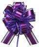 7.5" Mixed Fabrics  Pull Bows - PURPLE 50/cs
