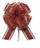 7.5" Mixed Fabrics Printed pattern Pull Bows - RED 50/cs