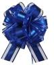 7.5" Mixed Fabrics  Pull Bows - ROYAL BLUE 50/cs