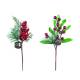 11" Decorated Pine Picks with a bell - 2 styles