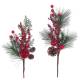 13" Pine/berry pick with fruit & greens - 2 styles