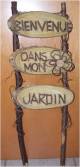 Garden stake  - Bienvenue Dans Mon Jardin  10"X30"H