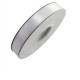 1/2" Wide Satin ribbon, single faced 50 yards - WHITE