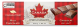 Canada True milk chocolate bar - FLAG design 225 gr., 9/cs
