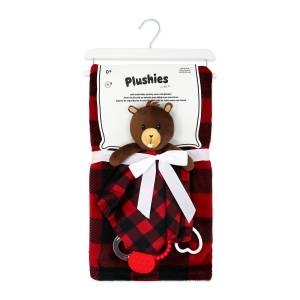 Plushies Blanket & Activity NUNU set - Red Beaver
100% Polyester
Blanket size: 30"x36"