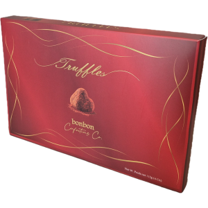 Bonbon Confections Original dusted cocoa truffles - RED 113 gr., 12/cs