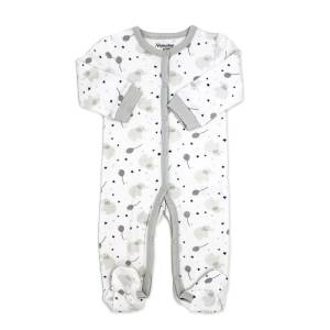 Coverall sleeper 100% Cotton - GREY ELEPHANT
