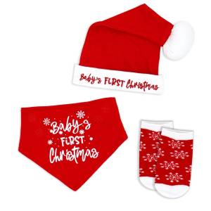 3-PC set - Baby's FIRST Christmas 