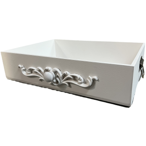 Small Drawer style crates with metal handles 16"x11"x4"H